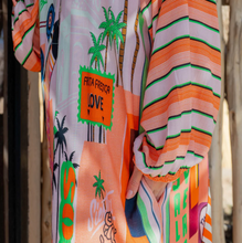 Load image into Gallery viewer, Rio De Janeiro Caftan Dress | Tequila &amp; Lime