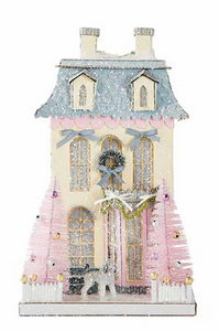 White Chateau Christmas Village House