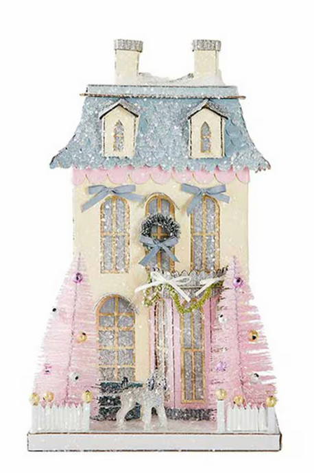 White Chateau Christmas Village House