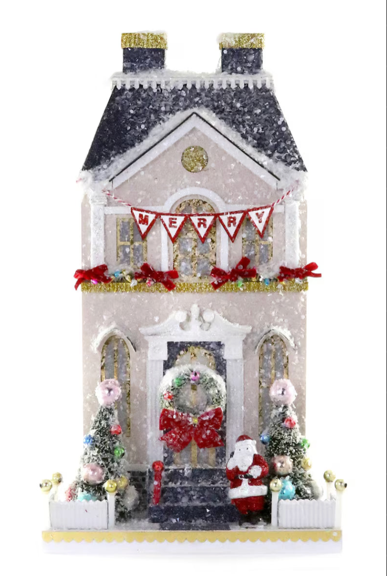 Merry Manor Christmas Village House