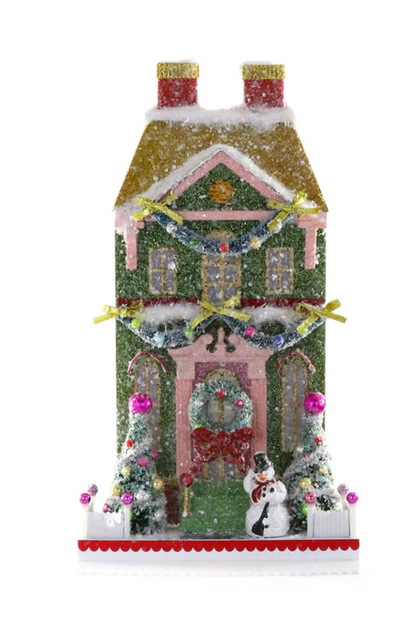 Snowman Manor Christmas Village House