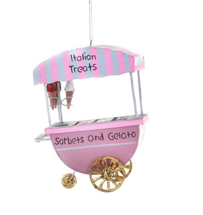 Gelato Cart Christmas Ornament