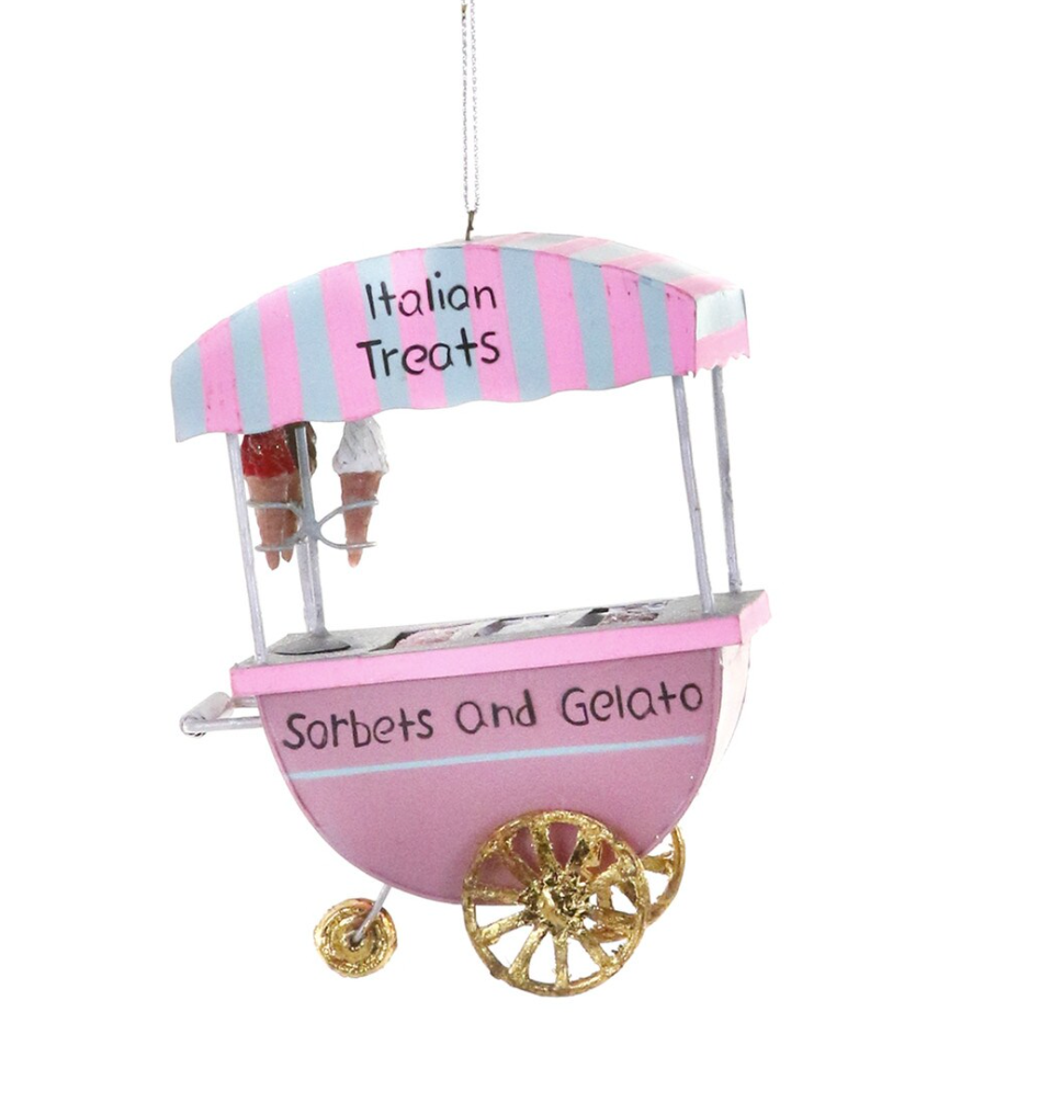 Gelato Cart Christmas Ornament