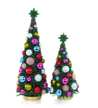Load image into Gallery viewer, Mid-Century Glitter Christmas Trees | Set Of 2