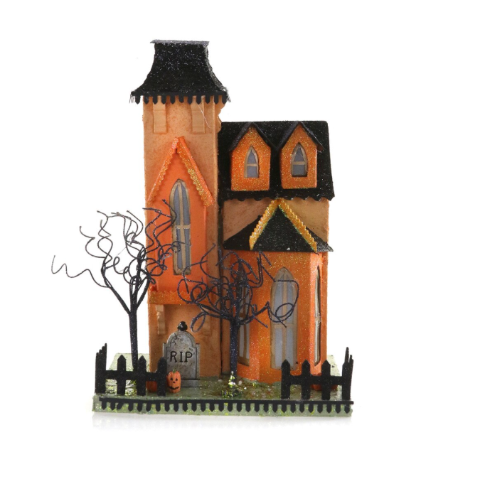 Moody Raven Manor Halloween House Decor