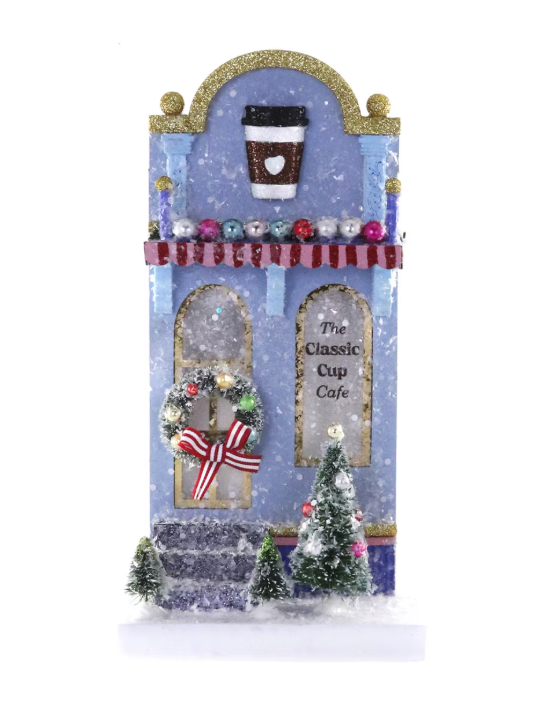 The Classic Cup Cafe Christmas Village House