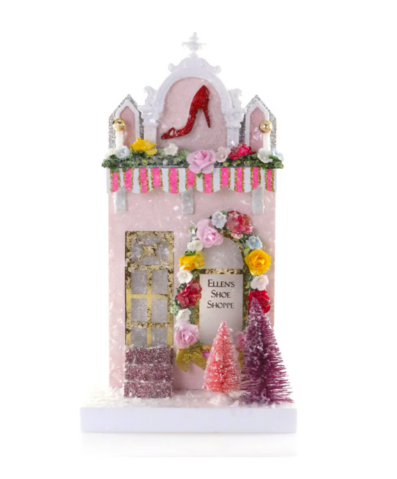 Ellen's Shoe Shoppe Christmas Village House