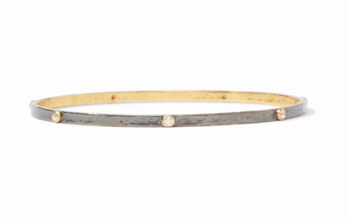 Julie Vos Crescent Stone Bangle