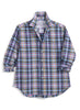 Frank & Eileen Relaxed Button-Up Shirt | Blue Gold Green White Plaid Flannel