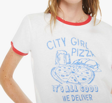 Load image into Gallery viewer, Mother Denim The Lil Goodie Ringer | City Girl Pizza