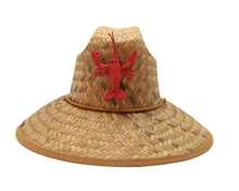 Load image into Gallery viewer, Glampwear Iraca Palm Lobster Straw Hat