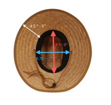 Load image into Gallery viewer, Glampwear Horseshoes Straw Hat