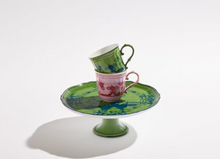 Load image into Gallery viewer, Ginori 1735 Oriente Italiano Cake Stand | Malachite Green