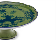 Load image into Gallery viewer, Ginori 1735 Oriente Italiano Cake Stand | Malachite Green