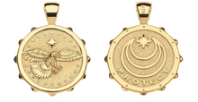 Load image into Gallery viewer, Jane Win PROTECT Eagle Small Coin On 18" Drawn Link Chain
