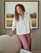 Load image into Gallery viewer, Frank &amp; Eileen Patrick Popover Henley | Vintage Jersey | Vintage White