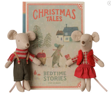 Load image into Gallery viewer, Maileg Christmas Twin Mice | Little Sister &amp; Brother In Book