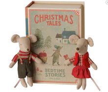 Load image into Gallery viewer, Maileg Christmas Twin Mice | Little Sister &amp; Brother In Book