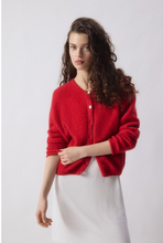 Load image into Gallery viewer, American Vintage Vitow Cardigan | China Carmine Red