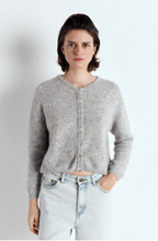 Load image into Gallery viewer, American Vintage Vitow Cardigan | Melange Light Grey