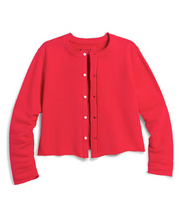 Load image into Gallery viewer, Frank &amp; Eileen Jackie Sweatshirt Cardigan | Holly Red