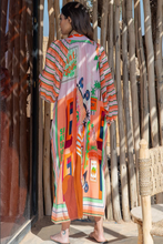 Load image into Gallery viewer, Rio De Janeiro Caftan Dress | Tequila &amp; Lime