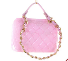 Load image into Gallery viewer, CoCo Quilted Purse Christmas Ornament | Pink &amp; Red