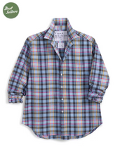Load image into Gallery viewer, Frank &amp; Eileen | Eileen | Relaxed Button-Up Shirt | Blue Gold Green White Plaid Flannel