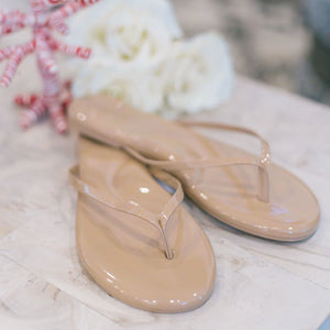Solei Sea Indie Light Nude Patent Sandal
