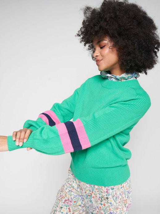 Vilagallo Kelly Green Varsity Knit