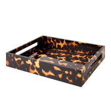Load image into Gallery viewer, Addison Ross Faux Tortoiseshell  Lacquered Serving Tray | Medium