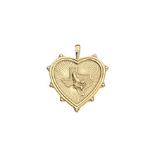 Load image into Gallery viewer, Jane Win TEXAS Heart Pendant On 16-18&quot; Rolo Chain Necklace