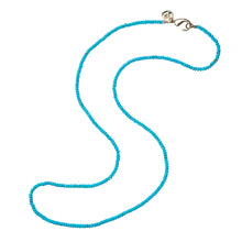 Load image into Gallery viewer, Jane Win TRUNK SHOW Double Wrap Diamond Cut Beaded Necklace in Turquoise