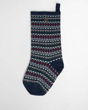 Load image into Gallery viewer, Barbour Marlow Christmas Stocking | Navy Festive