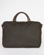 Load image into Gallery viewer, Barbour Waxed Leather Briefcase | Olive