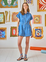 Load image into Gallery viewer, Hunter Bell Reed Denim Jumpsuit
