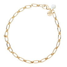 Load image into Gallery viewer, Jane Win TRUNK SHOW Wheels of Fortune Chain with Mother of Pearl Bead 16" Inch Chain