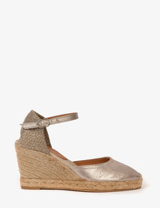 Penelope Chilvers High Mary Jane Espadrille | Pewter