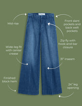 Load image into Gallery viewer, Frank &amp; Eileen West Village NYC Wide-Leg Trouser