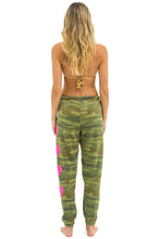 Load image into Gallery viewer, Aviator Nation HEART 4 SWEATPANTS | CAMO &amp; NEON PINK