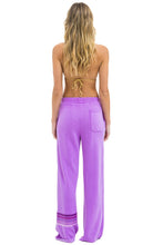 Load image into Gallery viewer, Aviator Nation RUGBY STITCH WIDE LEG POCKET SWEATPANTS | NEON PURPLE // PURPLE