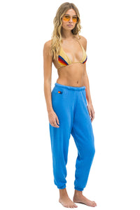 Aviator Nation 5 STRIPE SWEATPANTS | Cobalt Neon