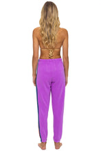 Load image into Gallery viewer, Aviator Nation 5 STRIPE SWEATPANTS | NEON PURPLE