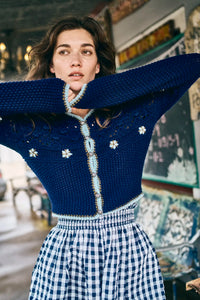 Hunter Bell Willow Cardigan | Navy Knit