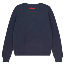 Load image into Gallery viewer, Jumper1234 Naughty But Nice Christmas Cashmere Sweater | Navy