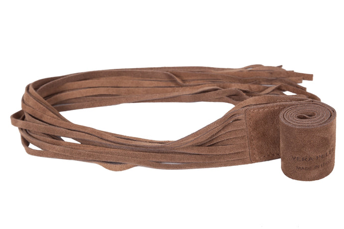 Italian Suede Fringe Belt