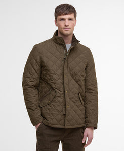 Barbour Men's Shoveler Quilted Jacket | Dark Olive