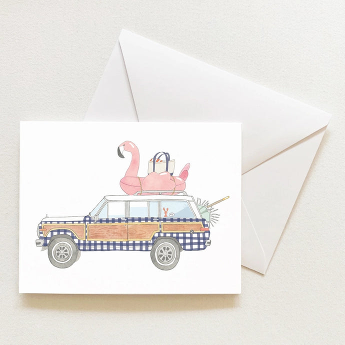 Sara Fitz Check Wagon Boxed Notecards