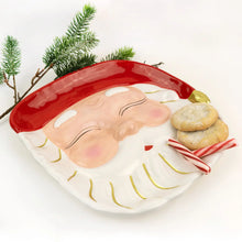 Load image into Gallery viewer, Red Santa Cookie Platter
