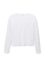 Load image into Gallery viewer, Perfect White Tee Harley Long Sleeve Crispy Cotton Boxy Tee | White